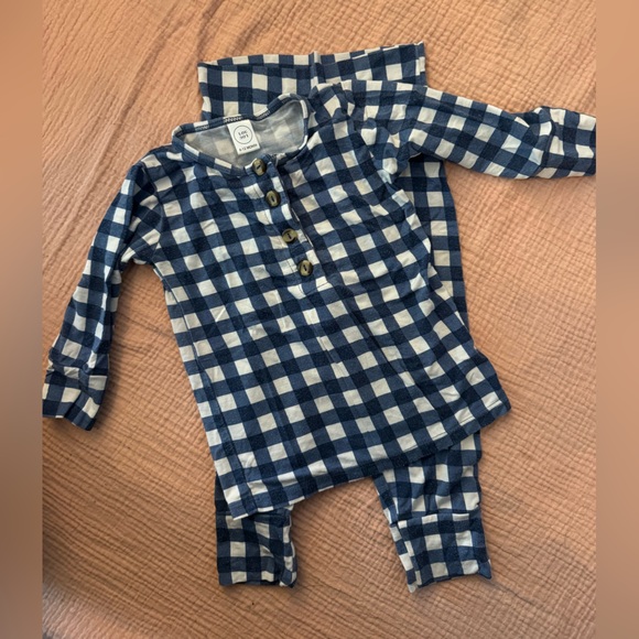 Lou Lou & Company Other - Lou Lou & Company Blue and White Gingham Matching Set